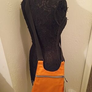 Vibrant Orange Crossbody Bag